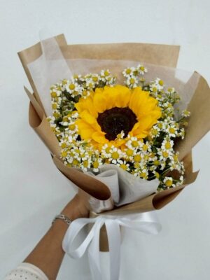 ubonflower28-ช่อดอกทานตะวันเดซี่-ช่อดอกไม้อุบลราชธานี